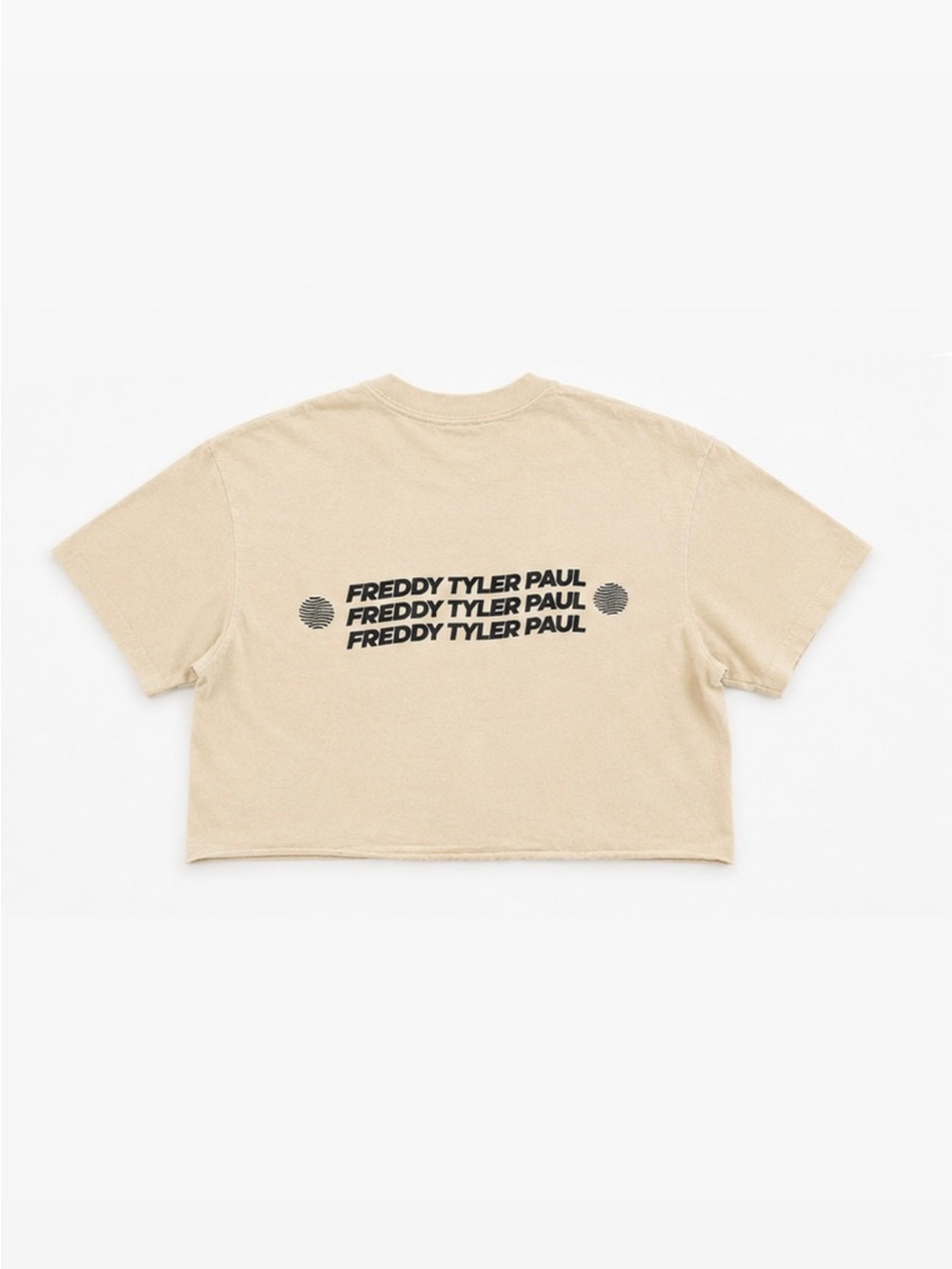 Freddy Tyler Paul Arm All the Lesbians Crop Top Beige Size M - Picture 2 of 5